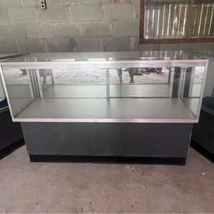 Glass Display Case with Black Base